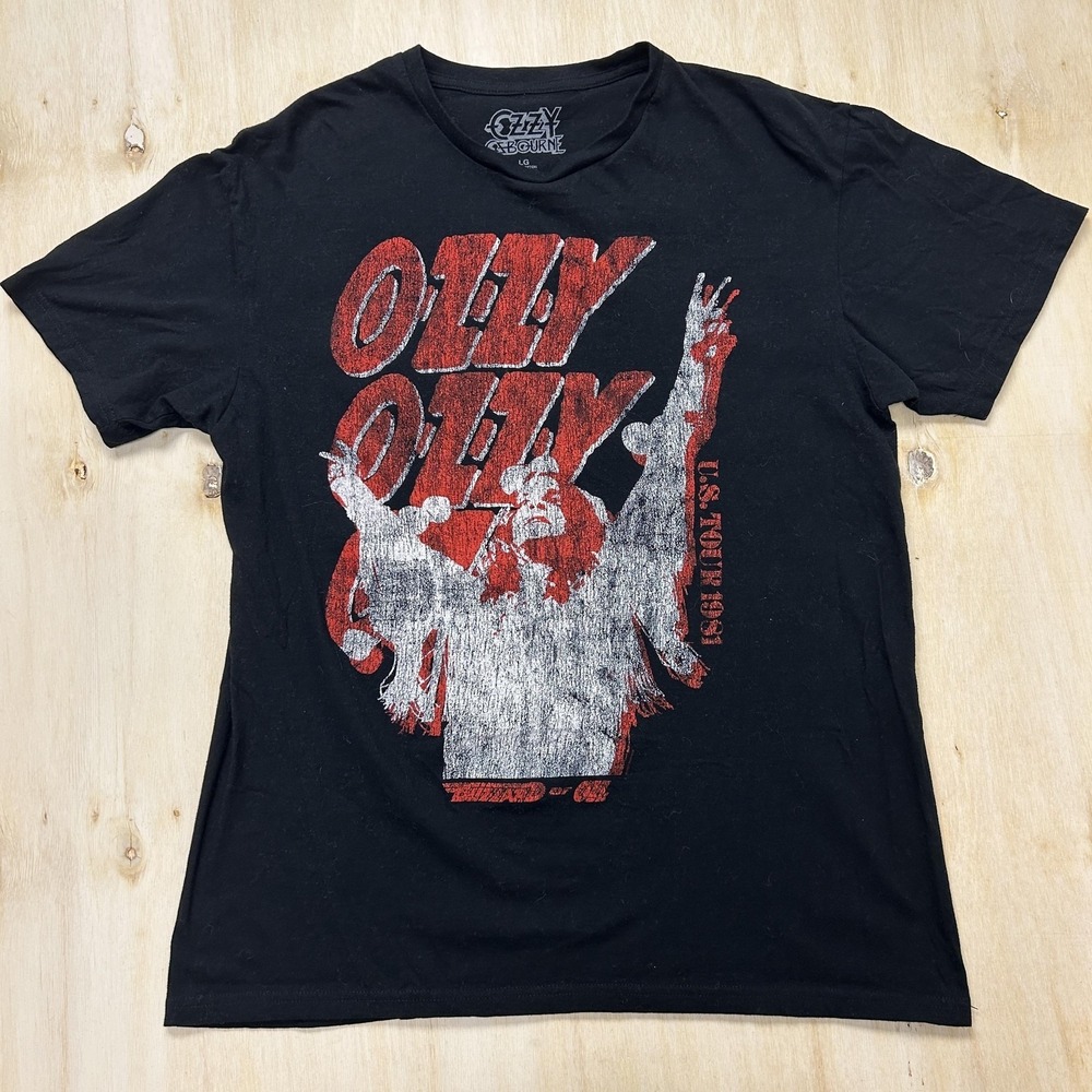 Ozzy Osbourne Shirt Mens Large Black U.S. Tour 1981 Graphic Rock Tee T-Shirt